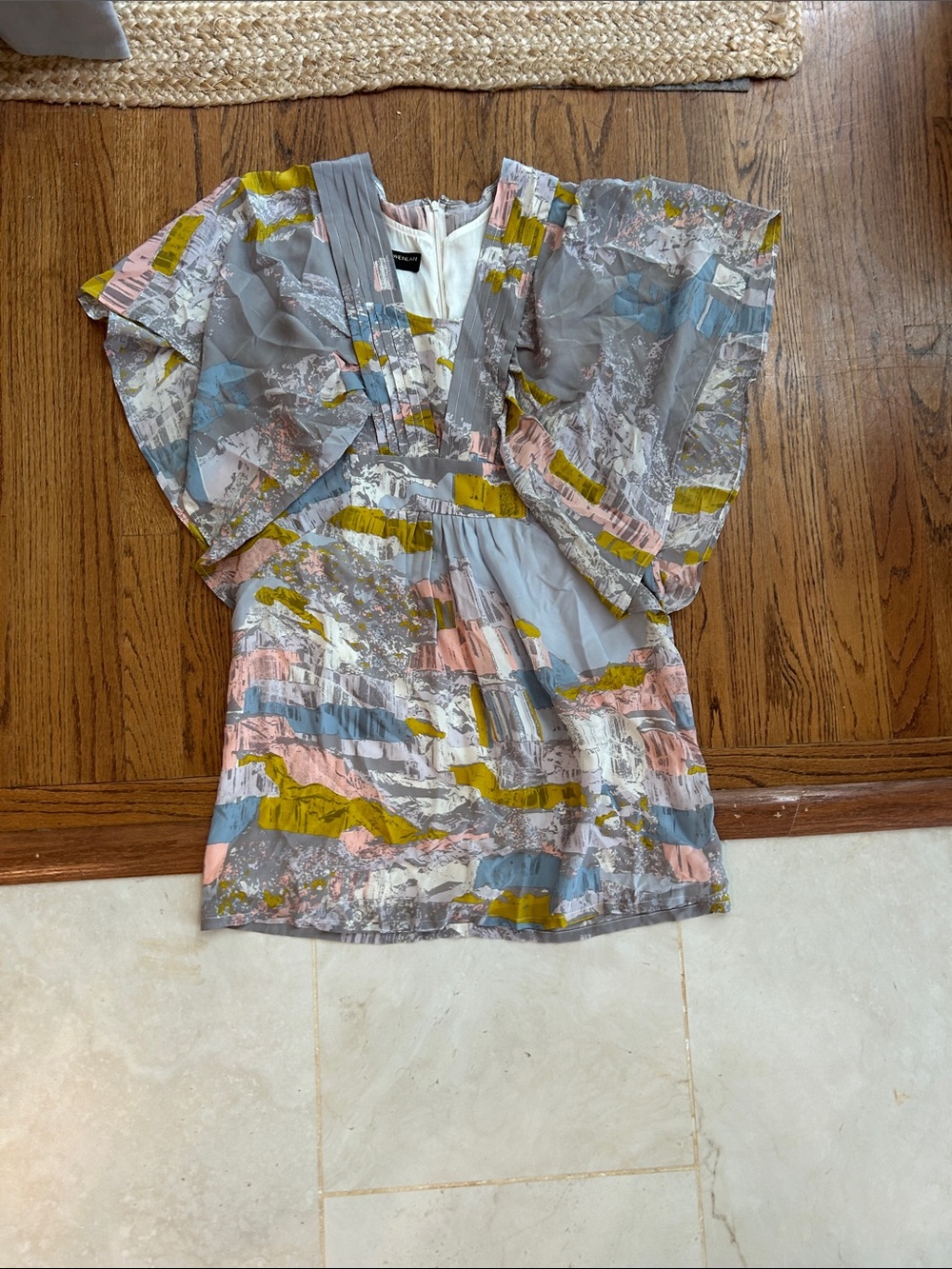 Twinkle by Wenlan Gray Multi-Color Mini Dress